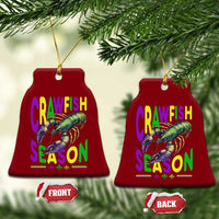Funny Cajun Crawfish Boil Mardi Gras Ceramic Ornament Crawfish Season Fleur De Lis