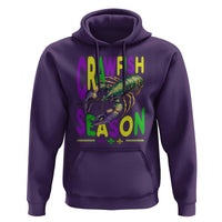 Funny Cajun Crawfish Boil Mardi Gras Hoodie Crawfish Season Fleur De Lis