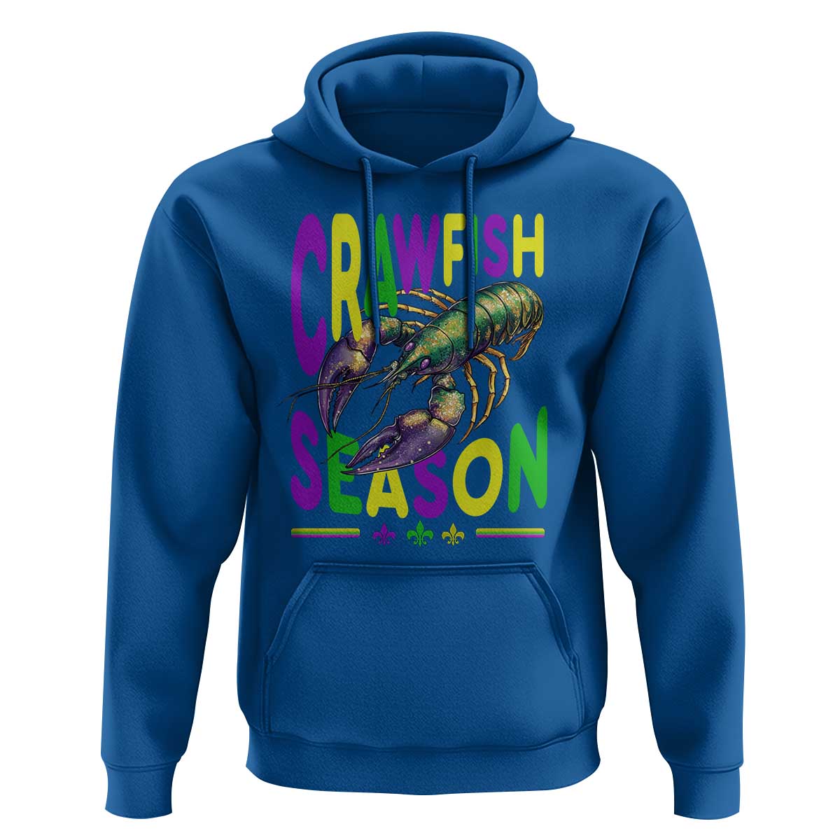 Funny Cajun Crawfish Boil Mardi Gras Hoodie Crawfish Season Fleur De Lis