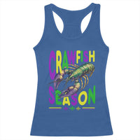 Funny Cajun Crawfish Boil Mardi Gras Racerback Tank Top Crawfish Season Fleur De Lis