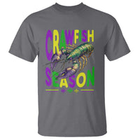 Funny Cajun Crawfish Boil Mardi Gras T Shirt Crawfish Season Fleur De Lis