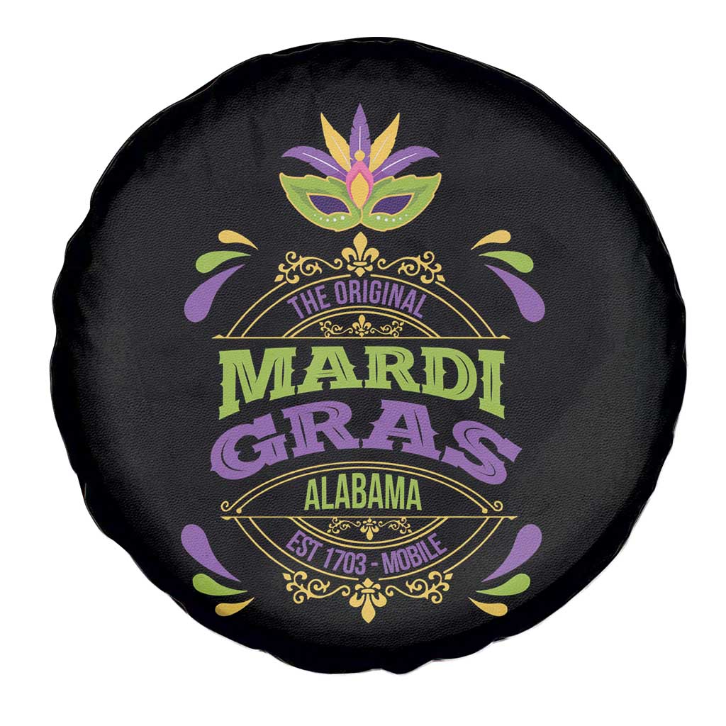 Funny The Original Mardi Gras Mobile Alabama Est 1703 Spare Tire Cover