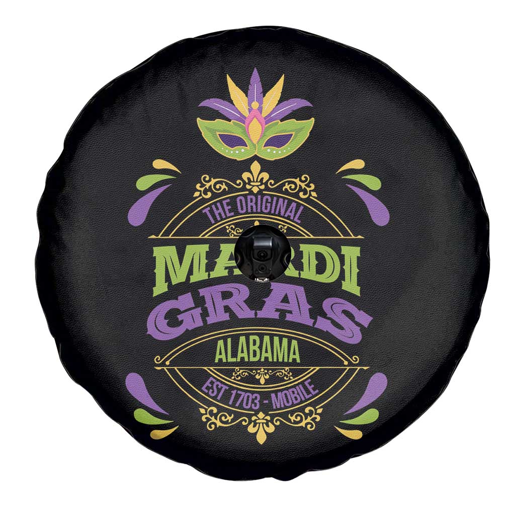 Funny The Original Mardi Gras Mobile Alabama Est 1703 Spare Tire Cover