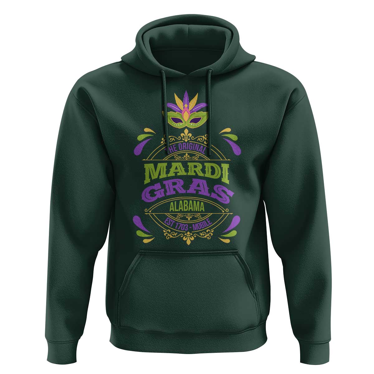 Funny The Original Mardi Gras Mobile Alabama Est 1703 Hoodie