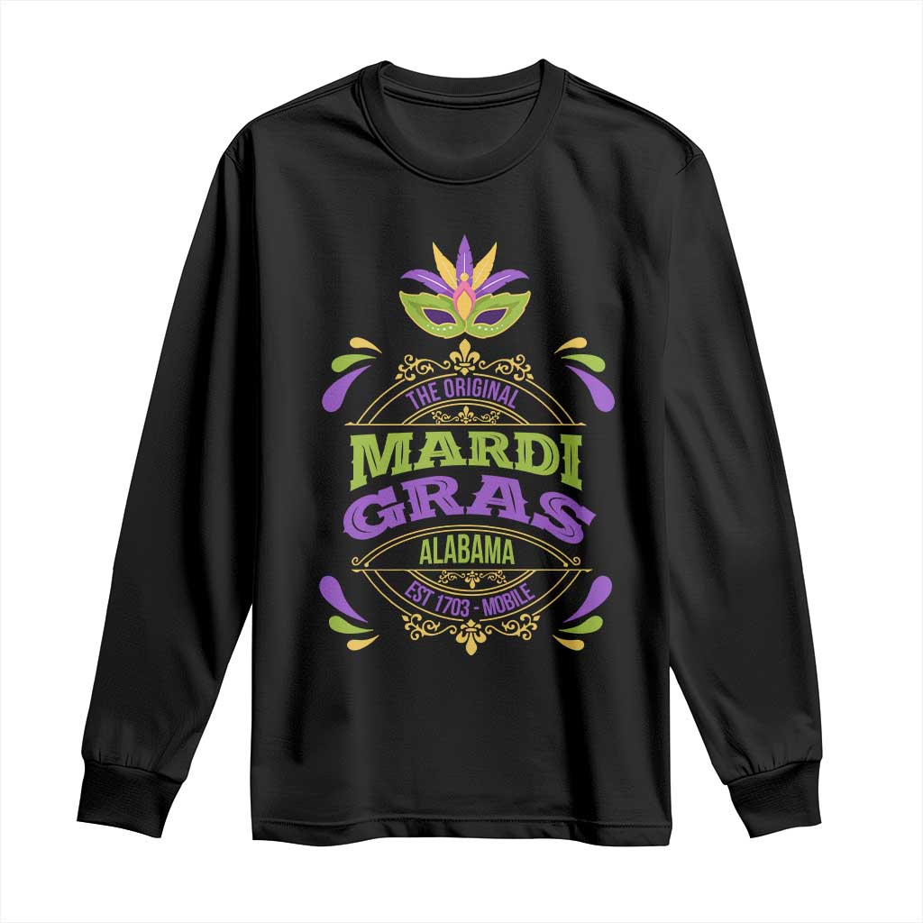 Funny The Original Mardi Gras Mobile Alabama Est 1703 Long Sleeve Shirt