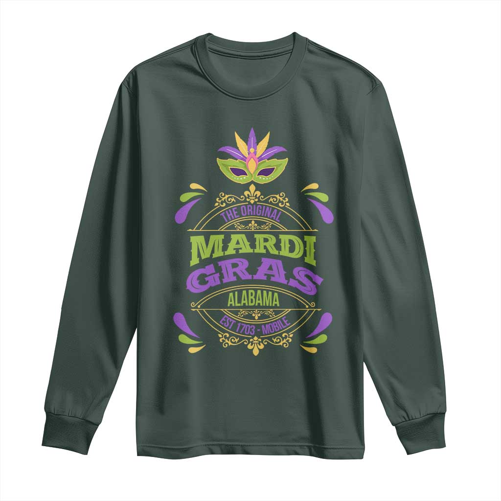 Funny The Original Mardi Gras Mobile Alabama Est 1703 Long Sleeve Shirt