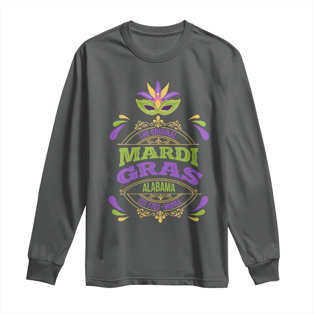 Funny The Original Mardi Gras Mobile Alabama Est 1703 Long Sleeve Shirt