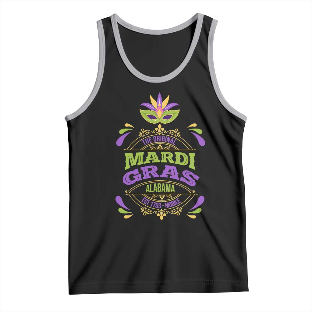 Funny The Original Mardi Gras Mobile Alabama Est 1703 Tank Top