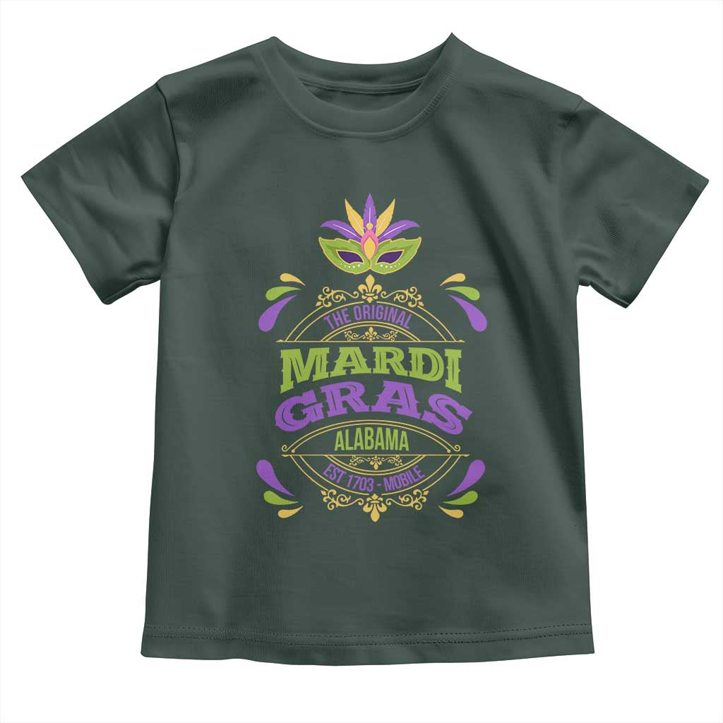 Funny The Original Mardi Gras Mobile Alabama Est 1703 Toddler T Shirt