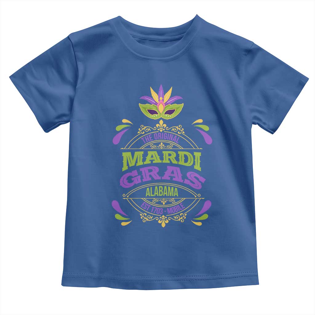 Funny The Original Mardi Gras Mobile Alabama Est 1703 Toddler T Shirt
