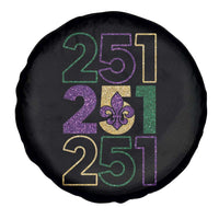 Funny Mobile Mardi Gras 251 Spare Tire Cover Glitter Print Area Code