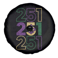 Funny Mobile Mardi Gras 251 Spare Tire Cover Glitter Print Area Code