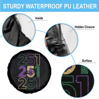 Funny Mobile Mardi Gras 251 Spare Tire Cover Glitter Print Area Code