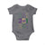 Funny Mobile Mardi Gras 251 Baby Onesie Glitter Print Area Code