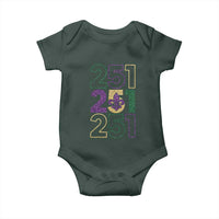 Funny Mobile Mardi Gras 251 Baby Onesie Glitter Print Area Code