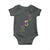 Funny Mobile Mardi Gras 251 Baby Onesie Glitter Print Area Code