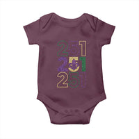 Funny Mobile Mardi Gras 251 Baby Onesie Glitter Print Area Code