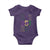Funny Mobile Mardi Gras 251 Baby Onesie Glitter Print Area Code