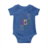 Funny Mobile Mardi Gras 251 Baby Onesie Glitter Print Area Code
