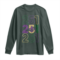 Funny Mobile Mardi Gras 251 Long Sleeve Shirt Glitter Print Area Code