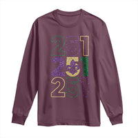 Funny Mobile Mardi Gras 251 Long Sleeve Shirt Glitter Print Area Code