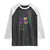 Funny Mobile Mardi Gras 251 Raglan Shirt Glitter Print Area Code