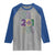 Funny Mobile Mardi Gras 251 Raglan Shirt Glitter Print Area Code
