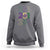 Funny Mobile Mardi Gras 251 Sweatshirt Glitter Print Area Code
