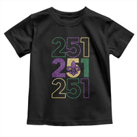 Funny Mobile Mardi Gras 251 Toddler T Shirt Glitter Print Area Code