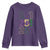 Funny Mobile Mardi Gras 251 Youth Sweatshirt Glitter Print Area Code