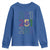 Funny Mobile Mardi Gras 251 Youth Sweatshirt Glitter Print Area Code