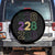 Funny The Coast Mardi Gras 228 Spare Tire Cover Glitter Print Area Code