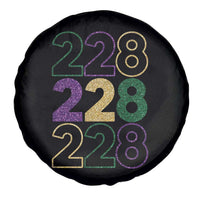 Funny The Coast Mardi Gras 228 Spare Tire Cover Glitter Print Area Code