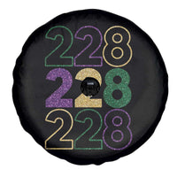 Funny The Coast Mardi Gras 228 Spare Tire Cover Glitter Print Area Code