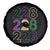 Funny The Coast Mardi Gras 228 Spare Tire Cover Glitter Print Area Code