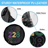 Funny The Coast Mardi Gras 228 Spare Tire Cover Glitter Print Area Code