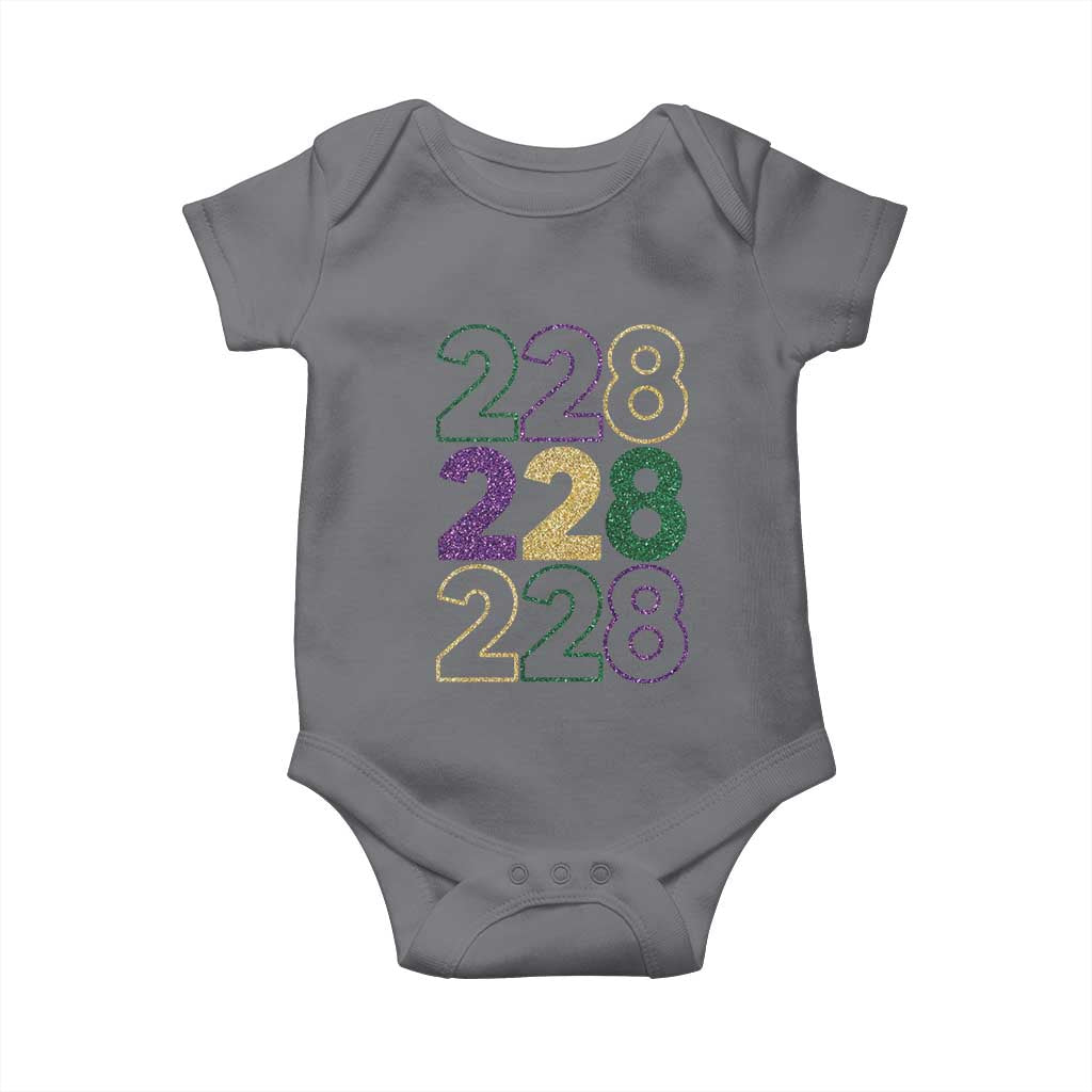 Funny The Coast Mardi Gras 228 Baby Onesie Glitter Print Area Code