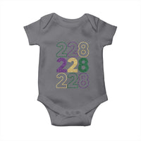 Funny The Coast Mardi Gras 228 Baby Onesie Glitter Print Area Code