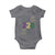 Funny The Coast Mardi Gras 228 Baby Onesie Glitter Print Area Code