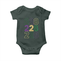 Funny The Coast Mardi Gras 228 Baby Onesie Glitter Print Area Code