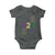 Funny The Coast Mardi Gras 228 Baby Onesie Glitter Print Area Code