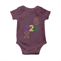 Funny The Coast Mardi Gras 228 Baby Onesie Glitter Print Area Code