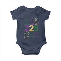 Funny The Coast Mardi Gras 228 Baby Onesie Glitter Print Area Code