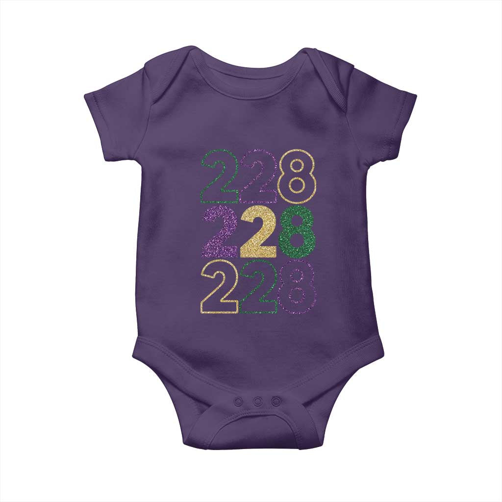 Funny The Coast Mardi Gras 228 Baby Onesie Glitter Print Area Code
