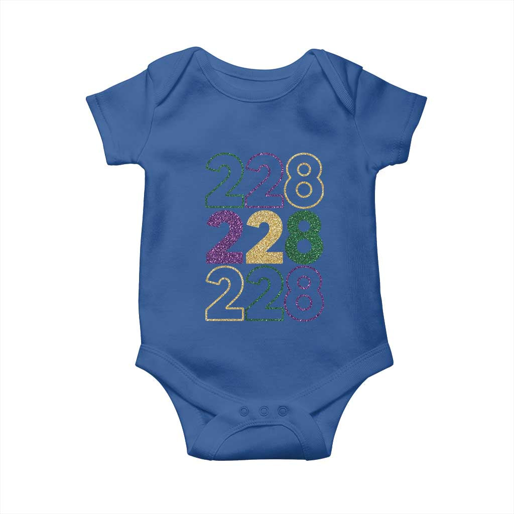 Funny The Coast Mardi Gras 228 Baby Onesie Glitter Print Area Code