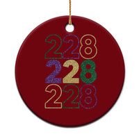 Funny The Coast Mardi Gras 228 Ceramic Ornament Glitter Print Area Code
