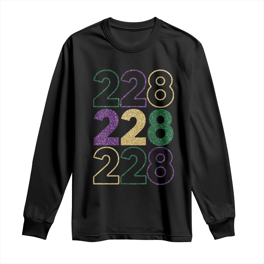 Funny The Coast Mardi Gras 228 Long Sleeve Shirt Glitter Print Area Code