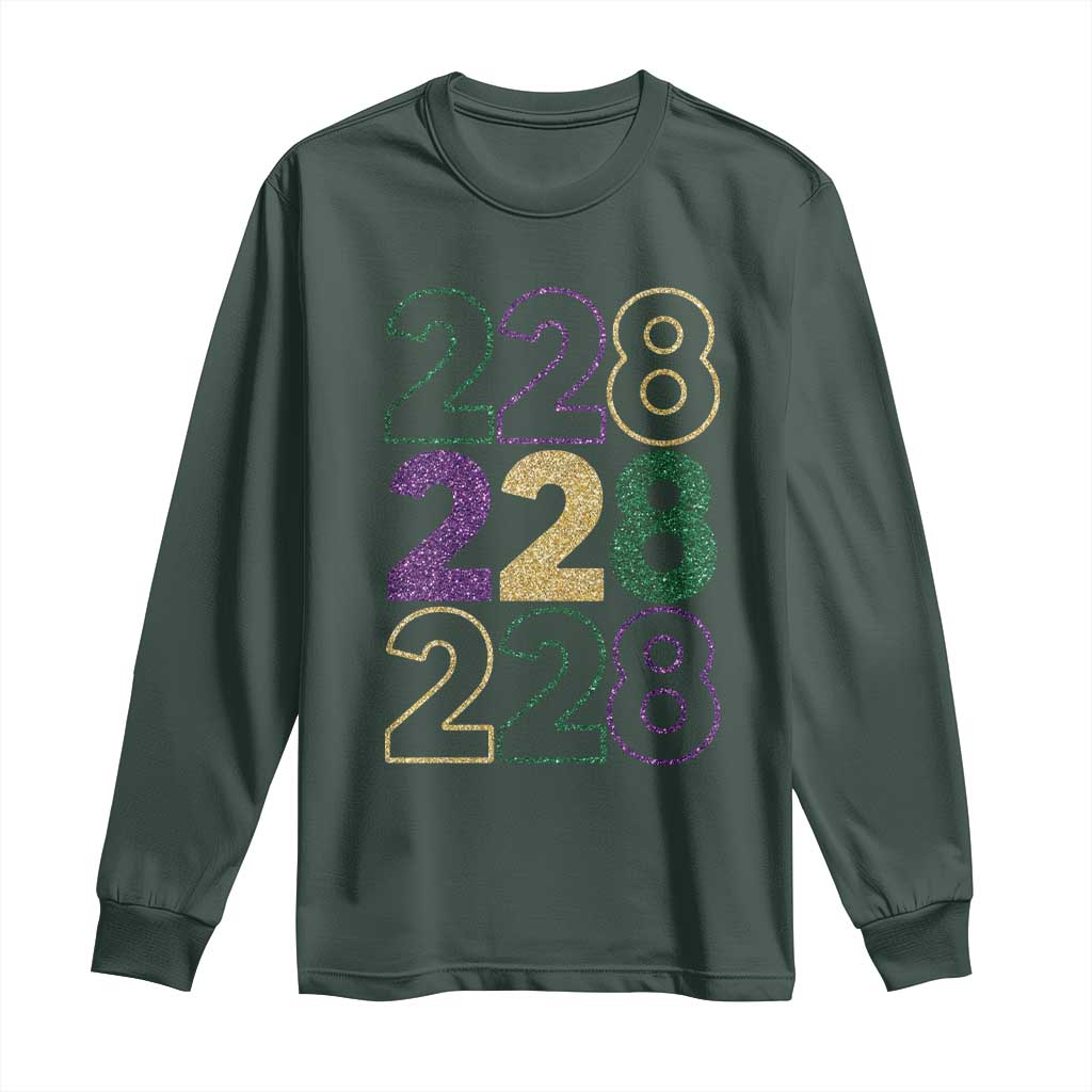 Funny The Coast Mardi Gras 228 Long Sleeve Shirt Glitter Print Area Code