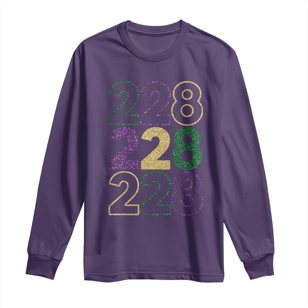 Funny The Coast Mardi Gras 228 Long Sleeve Shirt Glitter Print Area Code