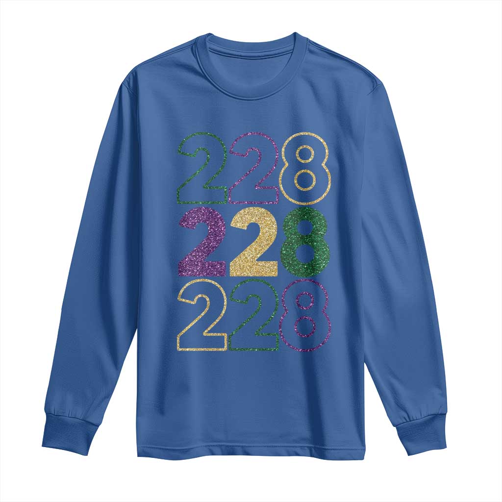 Funny The Coast Mardi Gras 228 Long Sleeve Shirt Glitter Print Area Code